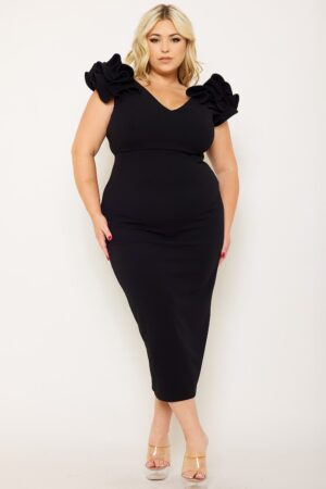 Vestido midi talla extra