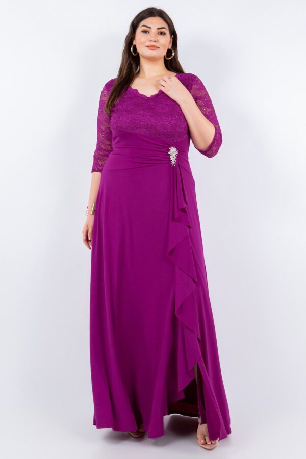 Vestido maxi negro mangas - Imagen 3