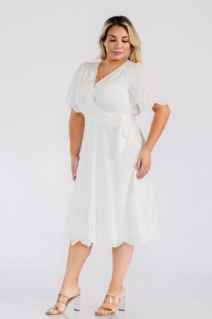 Vestido casual color blanco