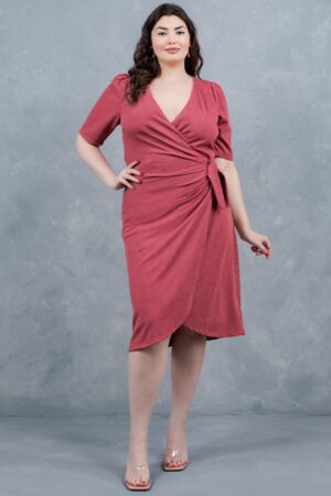 Vestido corto mauve extra