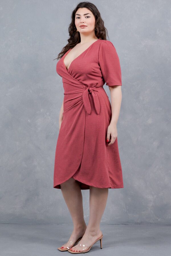 Vestido corto mauve extra - Imagen 4