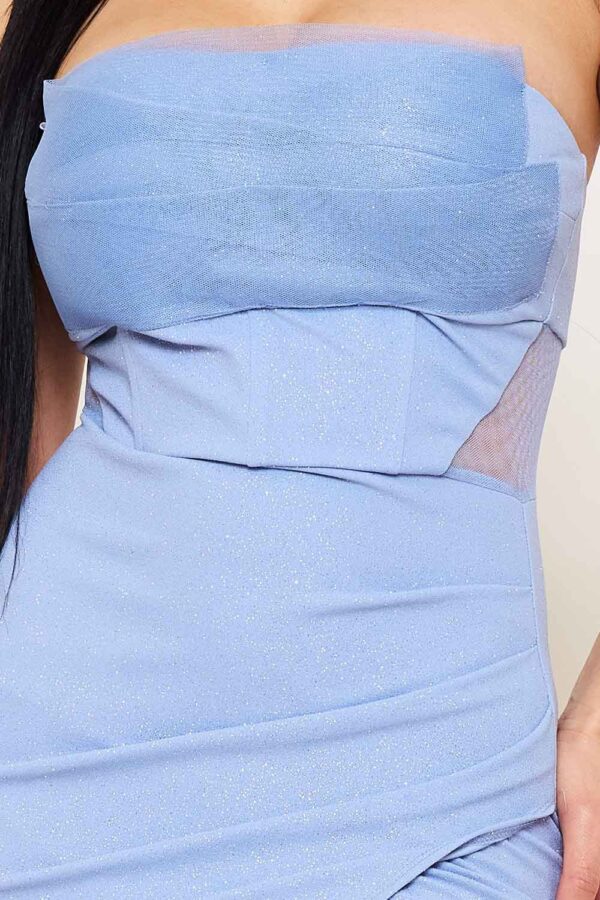 Vestido largo azul cielo - Imagen 3