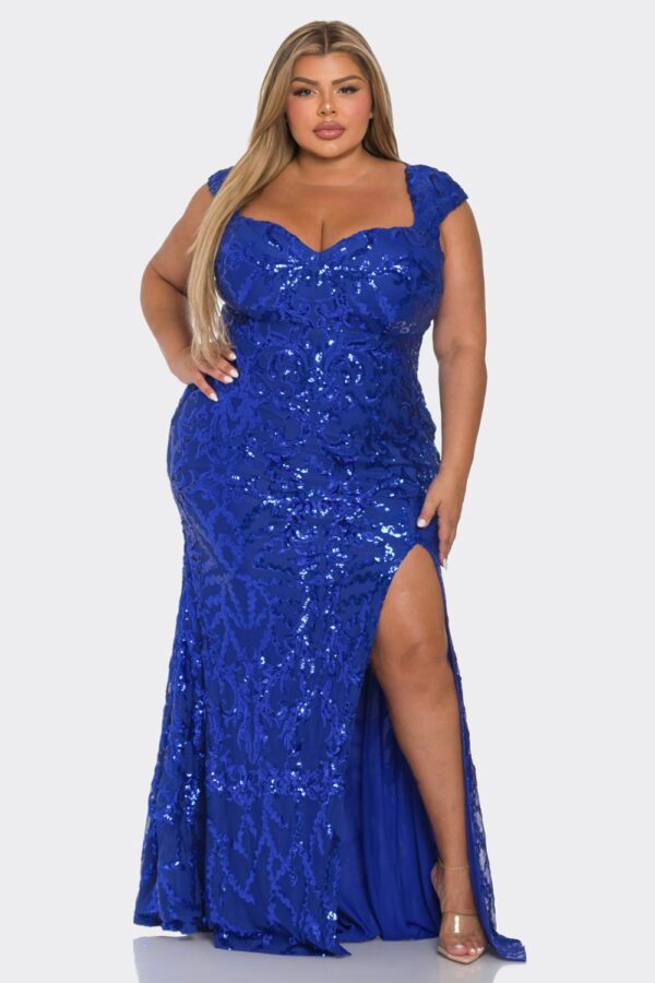 Vestido lentejuelas  talla extra - Imagen 5