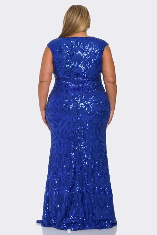 Vestido lentejuelas  talla extra - Imagen 4
