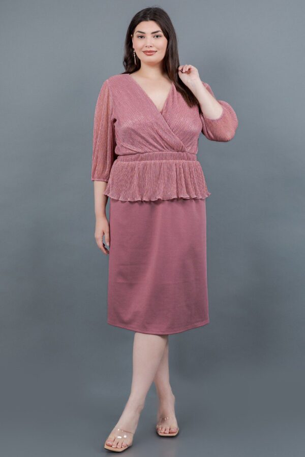 Vestido corto blusa metalizada - Imagen 7