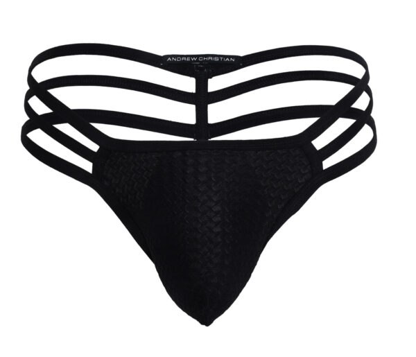 Tanga Andrew Christian Martel mesh spider - Imagen 2