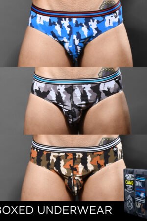Andrew Christian trusa camo 3 pzas