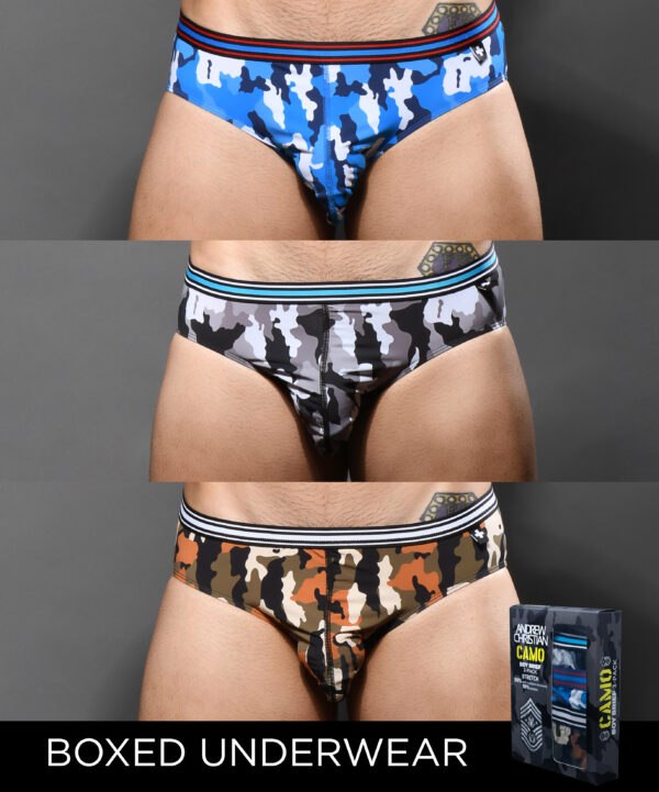 Andrew Christian trusa camo 3 pzas