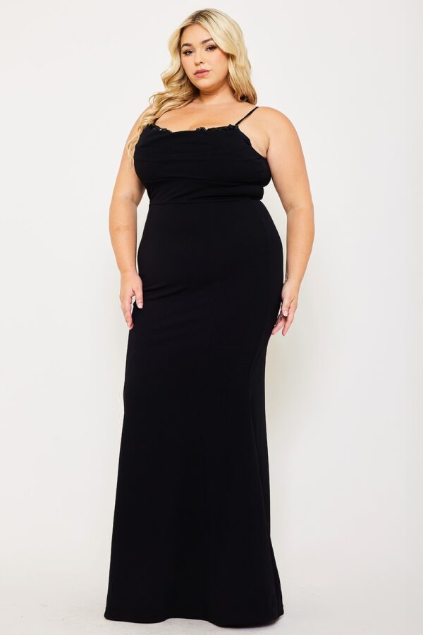 Maxi vestido flores busto - Imagen 3