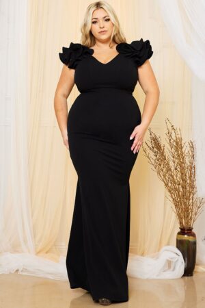 Vestido maxi extra volantes