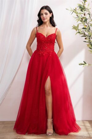 vestido de noche rojo