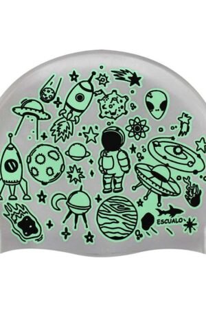 Gorra Escualo Espacio plata de silicón