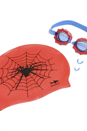 Combo Araña Escualo: gorra y goggles de natación