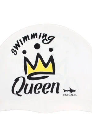 Gorra Escualo Queen blanca de silicón